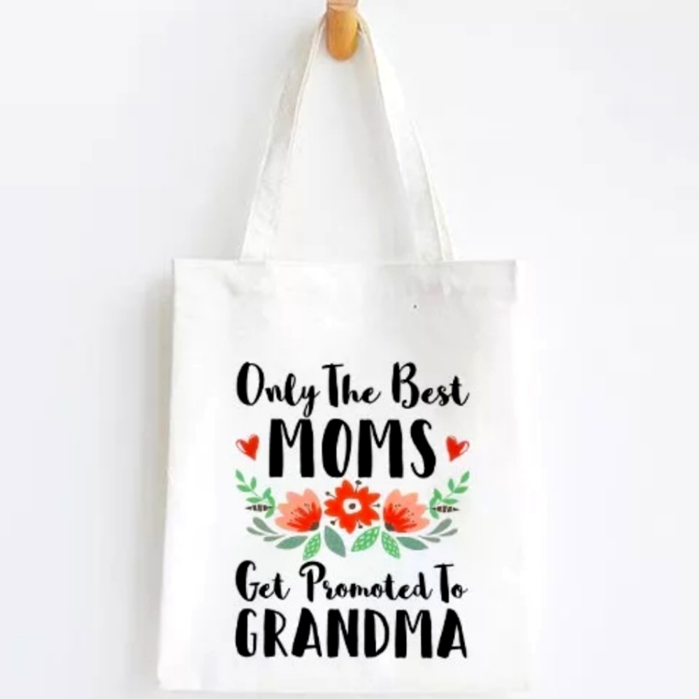 ♻️ Reusable Canvas Tote Promote to Grandma